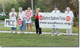 Soulforce Southwest Florida vigils during the 2005 National Week of Prayer and Vigils